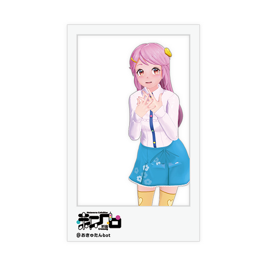 【おきゅたんbot】チェキ風アクリルカード