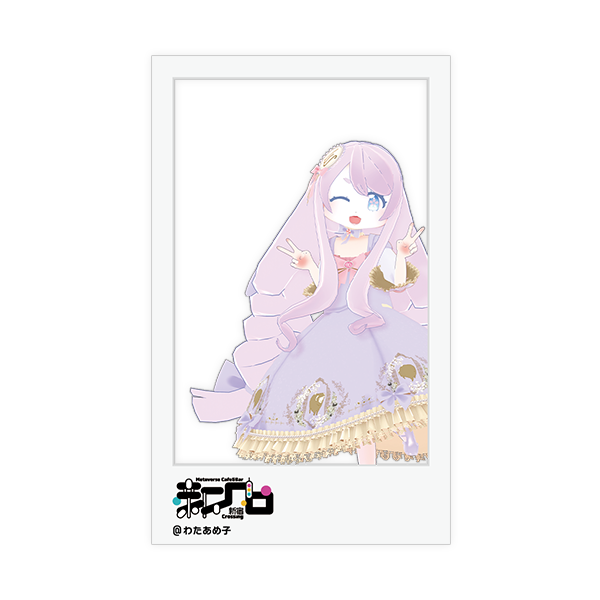 【わたあめ子】チェキ風アクリルカード